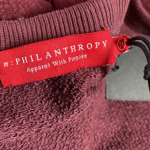 n: PHILANTHROPY - Felix Side Tie Merlot SZ XS   NWT - Picture 9 of 11